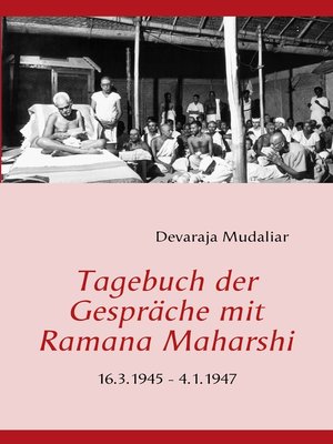 cover image of Tagebuch der Gespräche mit Ramana Maharshi